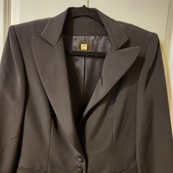 TC Laughlin silk black blazer jacket size 8, made in USA - Picture 10 of 11